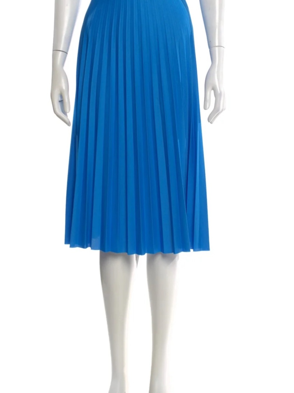 Lacoste Pleated Midi Skirt in Vivid Blue